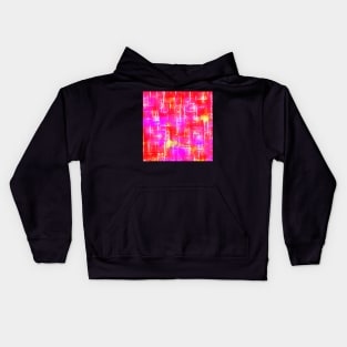 Random Intersections in Red Purple Yellow and White Kids Hoodie